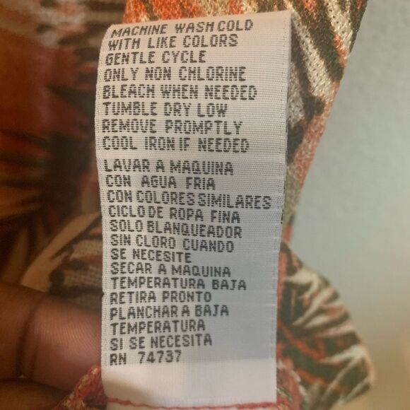 Shelby & Palmer Multicolored Floral Print Belted Shirt-Dress Size 6P Brand new - Picture 7 of 10